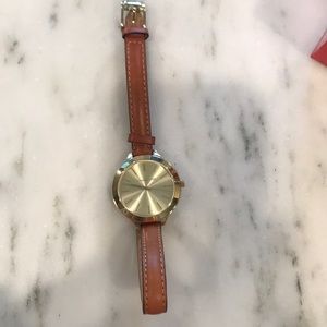 michael kors leather watch